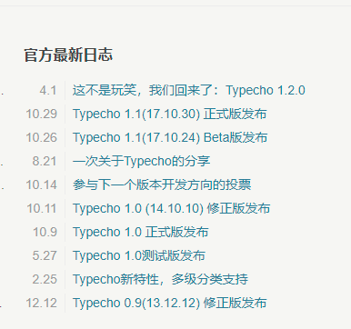 时隔几年 Typecho 喜迎1.2.0版本